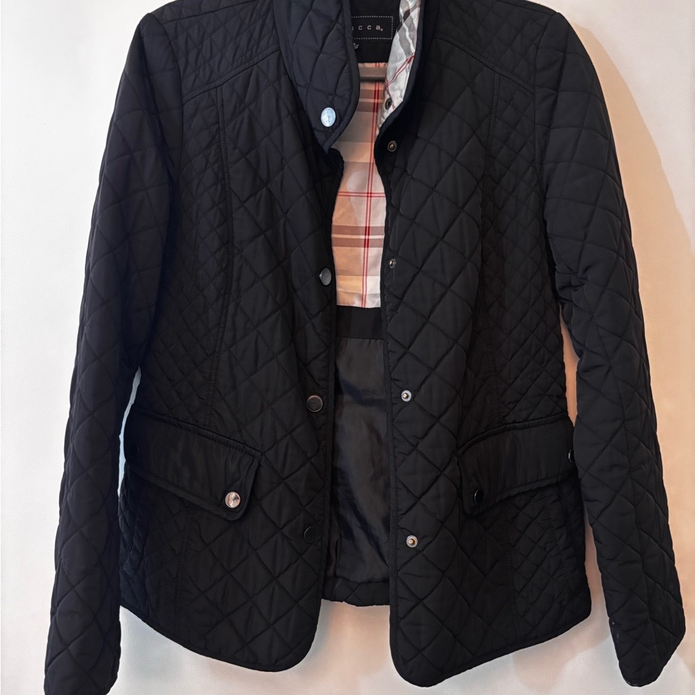 Giacca Black Quilted Utility Jacket